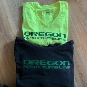 Official University of Oregon Acrobatics & Tumbling Tshirt and Hoodie